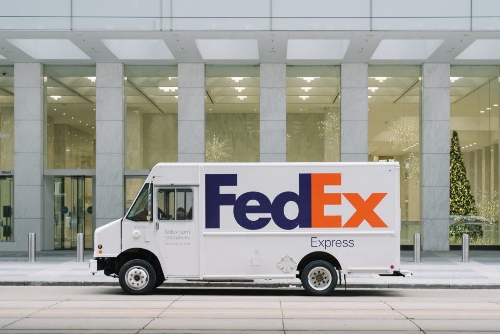 FedEx delivery van